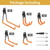 Unique Bargains Slat Wall Garage Lawn Garden Hanging Organizing Storage Hooks 10 Pcs - 3 of 4