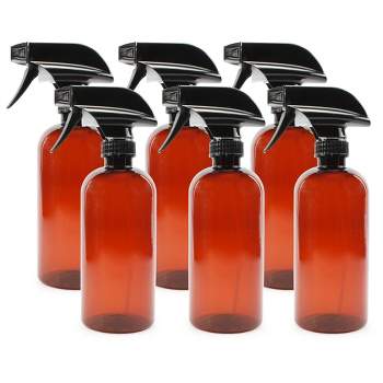 Cornucopia Brands Brown Plastic Spray Bottles; PET BPA-free, for Aromatherapy, DIY Cleaning, Kitchen
