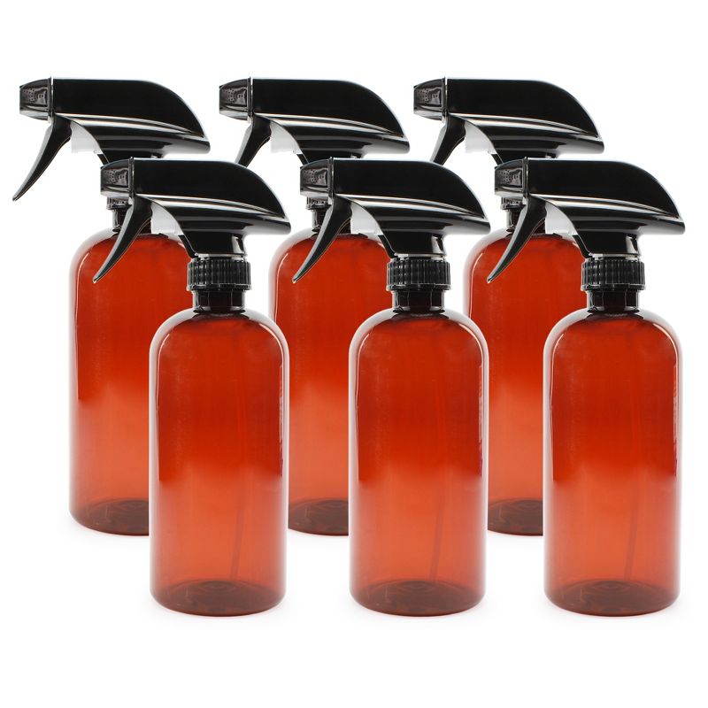 Cornucopia Brands Brown Plastic Spray Bottles; PET BPA-free, for Aromatherapy, DIY Cleaning, Kitchen, 1 of 7