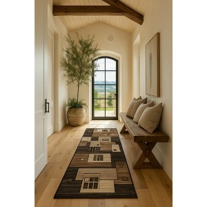 Rug Branch Modern Geometric Checkered Indoor Rug - 1 of 4