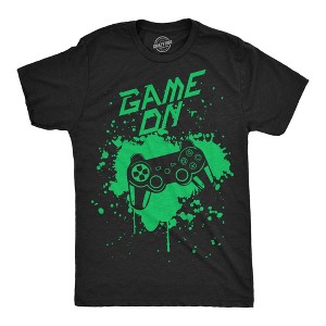 Mens Funny T Shirts Game On Sarcastic Video Games Graphic Novelty Tee For Men - Crazy Dog Men's T Shirt - 1 of 4