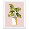 15" x 21" Boho Monstera Plant Framed Wall Art Print Pink - Wynwood Studio: Modern Botanical Poster for Room Decor - 3 of 4
