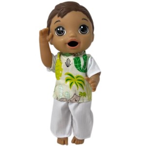 Doll Clothes Superstore Jungle Scrubs Fit 12 Inch Boy And Girl Baby Alive And Little Baby Dolls - 1 of 4