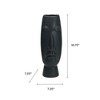 Mikasa Ceramic Face Vase -  Matte Black - 2 of 4