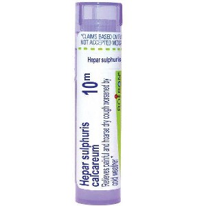 Hepar Sulphuris Calcareum 10M by Boiron Homeopathic Single Medicine For Cough, Cold & Flu  -  80 Pellet - 1 of 4