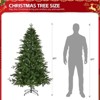 Karl Home 6ft Pre-lit Artificial Christmas Tree with 300 Warm White Lights 728 Branch Tips - 4 of 4