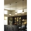 Progress Lighting, Prismatic Collection, 1-Light Pendant, Brushed Nickel, Clear Prismatic Glass Shade - 2 of 4