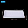 Unique Bargains Rectangular Plastic Reusable Fast Food Serving Tray 2 Pcs - 2 of 4
