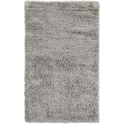 Ash Gray 5' x 8' Modern Shag Area Rug