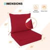 EAGLE PEAK Outdoor Deep Seat Patio Seat Cushion Set - 3 of 4