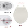 Whizmax Toilet Seat,Toilet Seat with Quick-Release And Quick-Attach, Plastic Toilet Seat with Soft Close, Never Loosen - 2 of 4