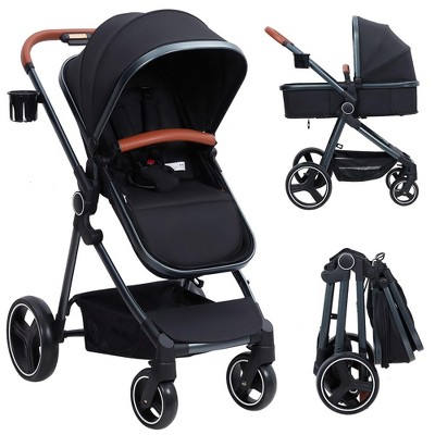 Convertible Baby Stroller, 3 in 1 Reversible Bassinet Stroller for Newborn