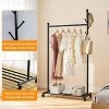 Portable Clothes Rack on Wheels, Clothing Racks for Hanging Clothes, Rolling Garment Rack, Sturdy Freestanding Metal Cloth Rack for Small Space - 3 of 4