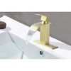 Kumasinova Bathroom Sink Faucet,Anti-Corrosion Rustproof Faucet with Waterfall Spout,Single Handle,Vanity Faucet for Any Bathroom Decor - 2 of 4