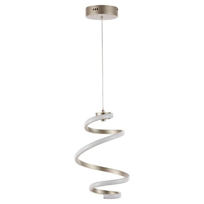 11" Silver Modern Minimalist Aluminum LED Pendant Light