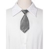 Elerevyo Women's Adjustable Stripe Plastic Clip Closure Bow Tie One Size - 4 of 4