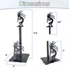 5 Star Super Deals Kokopelli Paper Towel Holder - Rustic Decorative Metal Kitchen Roll Stand Dispenser w/ Stable Base, Sturdy for Countertop - 17.5" - 2 of 4
