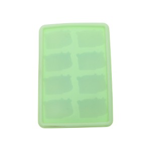 Unique Bargains Ice Tray 8-Cavity Cow Ice Mould with Lid Irregular Hand Wash Only Silicone 6.30"x4.33"x1.18" 1 Pc - 1 of 3