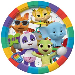 Treasures Gifted Word Party Plates 9in - Word Party Birthday Supplies - 24 Pack - 1 of 1