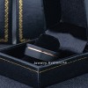 Jewelry Avalanche 8mm Pipe Cut Black IP Grooved Tungsten Carbide Mens Wedding Band - 3 of 4