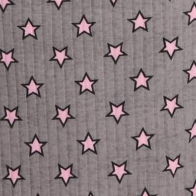 grey pink stars