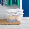 41qt Clear Under Bed Storage Box White - Room Essentials™ - image 4 of 4