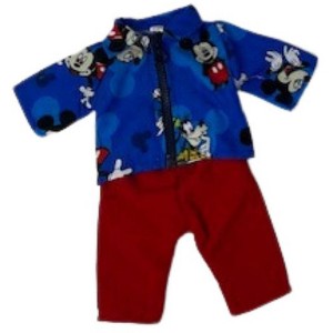 Doll Clothes Superstore Handmade Mickey Jacket With Pants Fits 12 Inch Baby Alive And Little Baby Dolls - 1 of 4