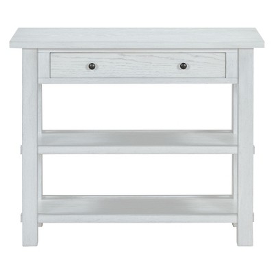 NicBex 36"Console Table with 2 Layer Storage Shelf Farmhouse Sofa Table with Storage Drawers for Entryway,Hallway