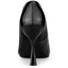 BLISSFUL STEP Women's Pointed Toe Stiletto Heel Faux Leather Pumps - 3 of 4