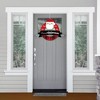 Big Dot of Happiness Jolly Santa Claus - Outdoor Christmas Party Decor - Front Door Wreath - 2 of 4