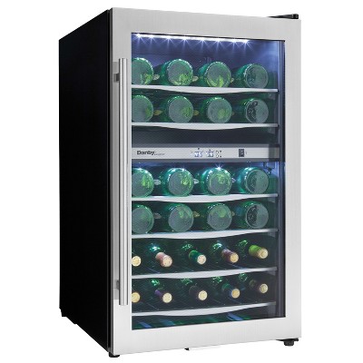 Danby 38-Bottle Black Stainless Steel Dual-Zone Wine Cooler