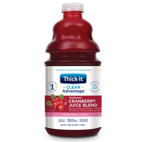 Thick-it Clear Advantage Thickened Beverage Cranberry 64 Oz. Bottle 4 Ct :  Target