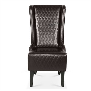 XINGHANZHENXUAN Accent Chair with Wooden Legs, Modern Wingback Reading Chair for Living Room, Bedroom, Office - 1 of 4