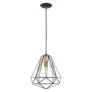 Livex Lighting Knox 1 - Light Pendant in  Bronze - 1 of 2