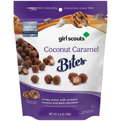 Edward Marc Chocolatier Girls Scouts Coconut Caramel Bites - 5.5oz