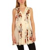 Free People Womens Back To Basic Floral Wrap Blouse - 3 of 4