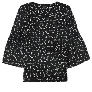 Alfani Womens Button On Bell Sleeve Pullover Blouse - 1 of 1