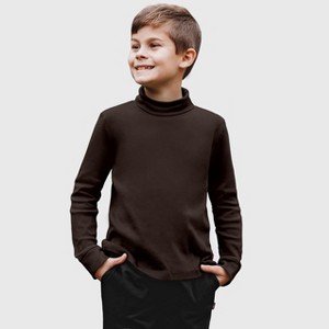 City Threads Kids Soft Cotton Turtleneck - USA-Made, Breathable & Versatile Layering Top for Boys and Girls - 1 of 4