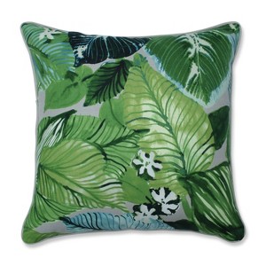 Lush Leaf Mojito Square Throw Pillow Green - Pillow Perfect