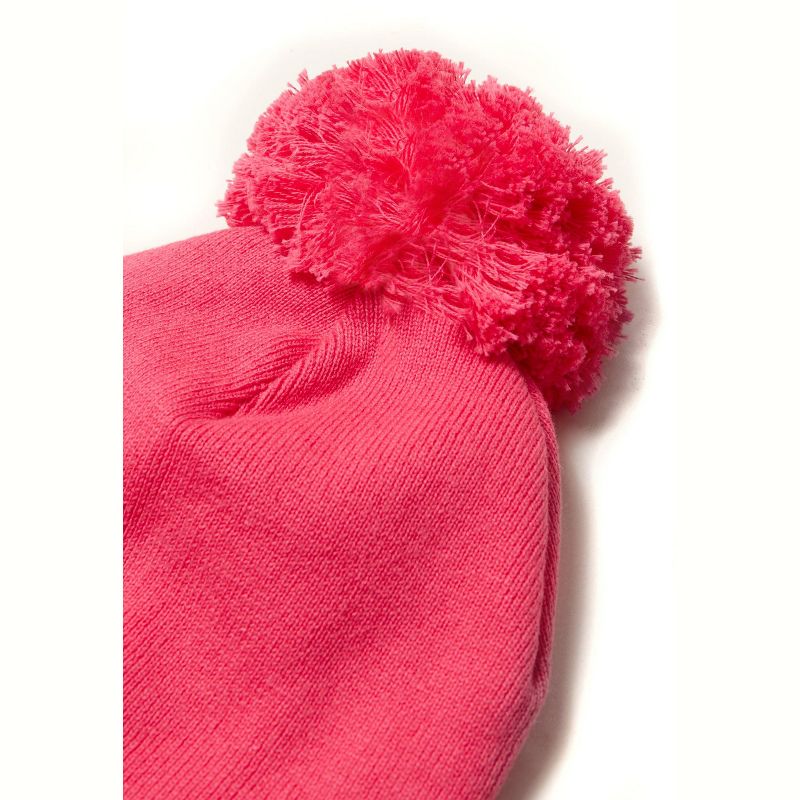 Stellou & Friends 100% Cotton Hat with Fleece Lining Beanie with Pom Pom for Toddler Kids Boys and Girls, 2 of 4