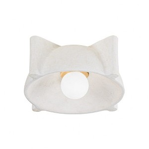 Troy Lighting Modesto 1 - Light Flush Mount in  Vintage Gold Leaf/Ceramic Fossil White - 1 of 1