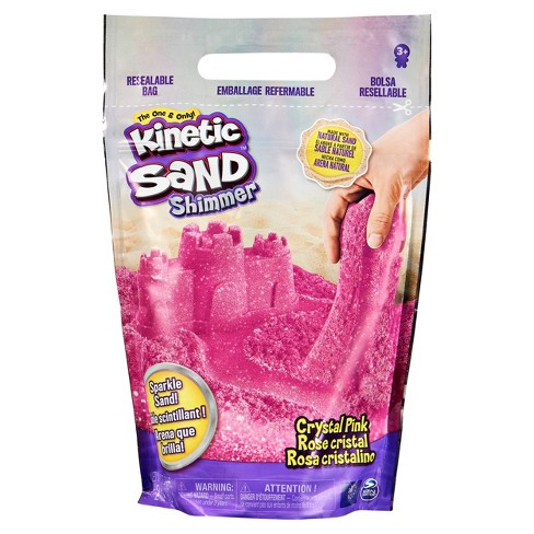 Kinetic Sand Crystal Pink Shimmer Sand 2lb : Target