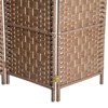 NicBex 6' Tall 4-panel Room Divider for Home, Wicker Weave Divider for Room Separation, for Home & Office, Natural - 2 of 4