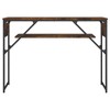 vidaXL Console Table with Shelf Smoked Oak 41.3 in.x11.8 in.x29.5 in. Engineered Wood - 4 of 4