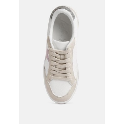 Женские кроссовки London Rag Womens Perry Glitter Detail Star Sneakers 8 — фото 4
