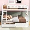 Racxily Twin over Full Bunk Bed with Drawers, Convertible Beds - 2 of 4