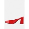 Neoplast Patent Pu Block Heeled Women Mules - 4 of 4