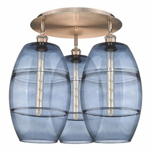 Vaz - 3 Light Flush Mount In Industrial Style-19.5 Inches Tall and 21.75 Inches Wide - 1 of 1
