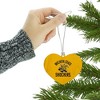 Wichita State Shocker Heart Love Wood Christmas Tree Holiday Ornament - 3 of 3