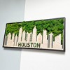 SEVOBAL Wall Art Houston Moss City Silhouette Metal Art for Contemporary Chic Home Indoor Decor with Flair, Green, 36.3"*18"*4" - 4 of 4